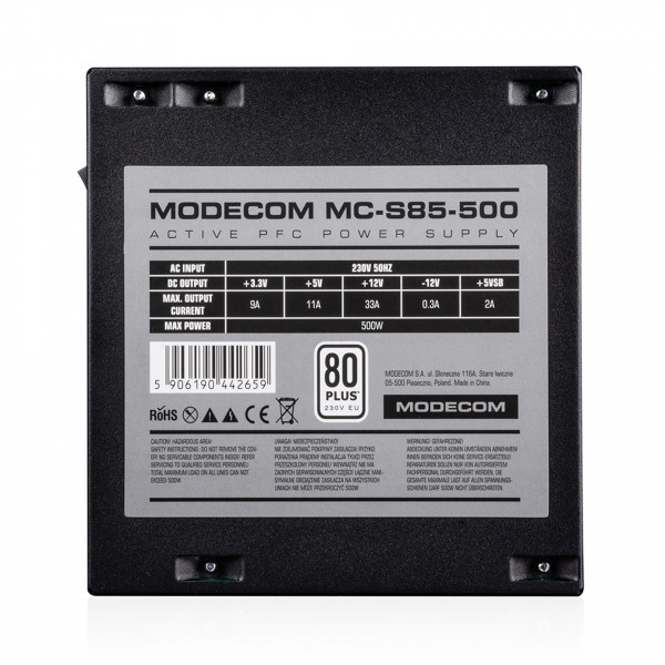 Modecom ZAS-MC85-CL-500-ATX-APFC