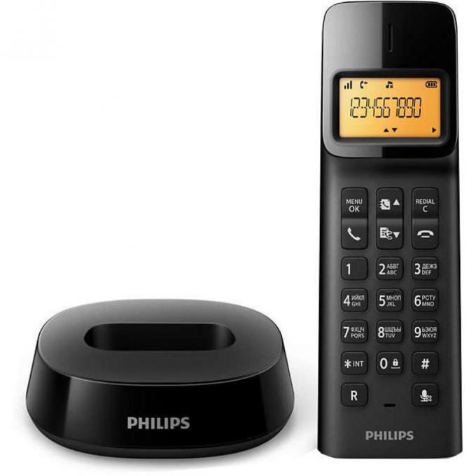 Телефон DECT PHILIPS D1401B/51
