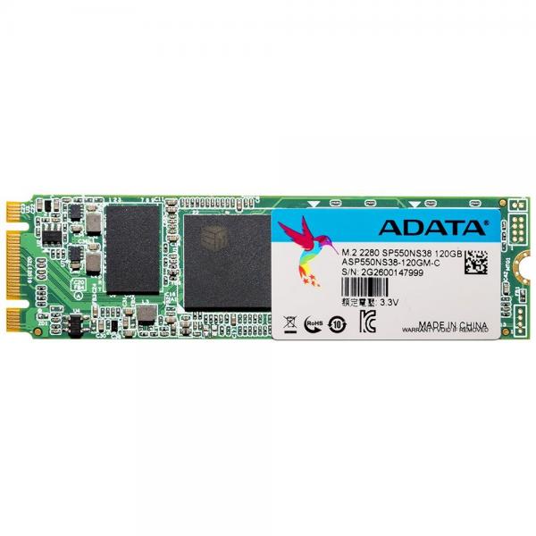Твердотільний накопичувач SSD M.2 ADATA 120GB SP550 2280 SATA TLC ASP550NS38-120GM-C