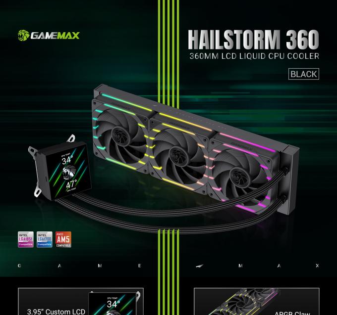 GAMEMAX HAILSTORM 360 BK