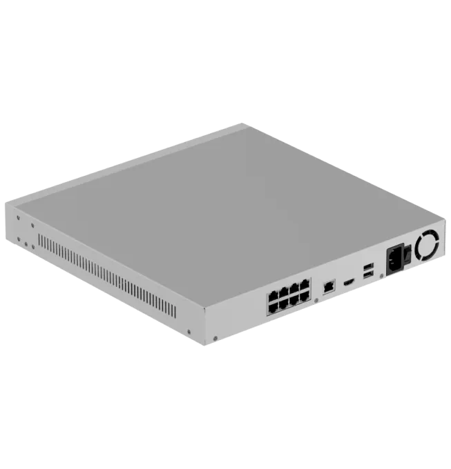 Ajax NVR H2D8PAC (8ch) white HDMI 4K 16Тб PoE