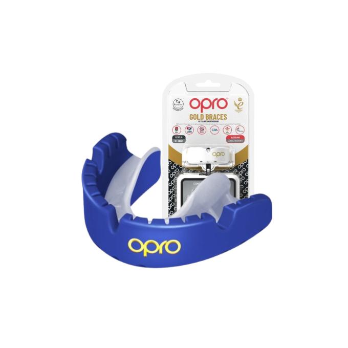 Opro Gold_Braces_Blue/Pearl
