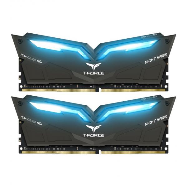 DDR4 2x8GB/3000 Team T-Force Night Hawk Black LED/Blue THBD416G3000HC16CDC01