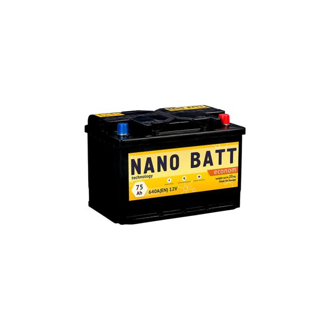 NANO BATT Econom - 75 +прав 640 А