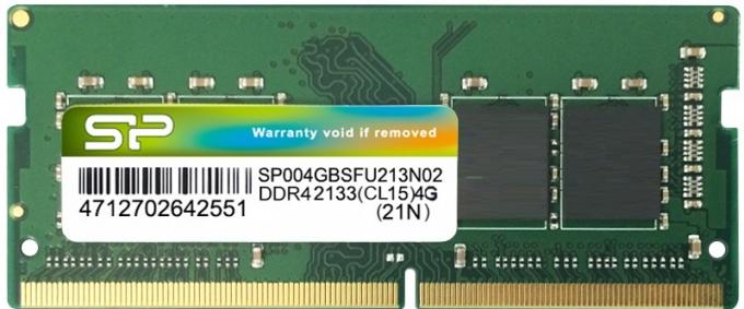 Модуль памяти для ноутбука SoDIMM DDR4 8GB 2400 MHz Silicon Power (SP008GBSFU240B02)