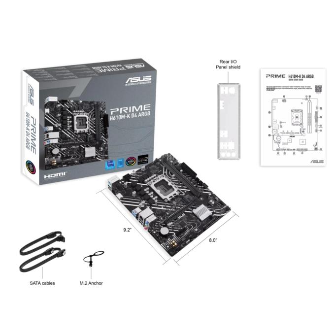 ASUS PRIME H610M-K D4 ARGB