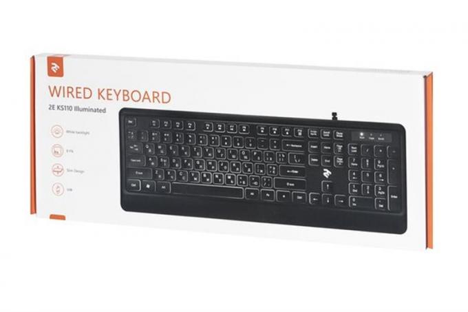 Клавиатура 2E KS110 Illuminated (2E-KS110UB) Black USB