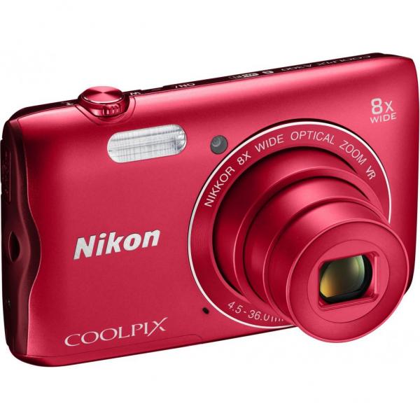 Цифровой фотоаппарат Nikon Coolpix A300 Red VNA963E1