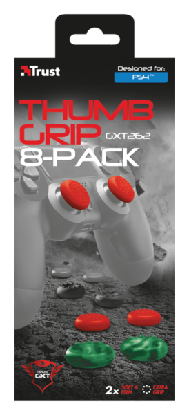 Наклейка для геймпада Trust GXT 262 Thumb Grips 8-pack для Sony PlayStation 4 20814