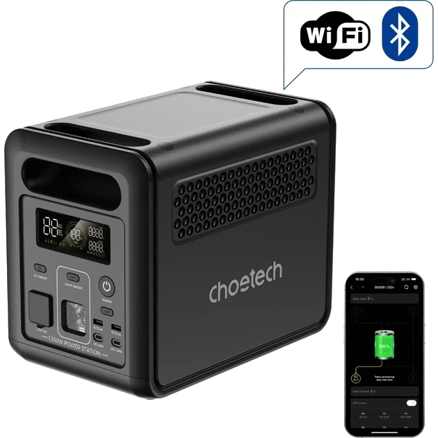 Choetech BS068-EU-BKGY 1024 Вт·год 1200 Вт