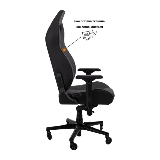 GT Racer X-8009 Fabric Dark Gray/Black