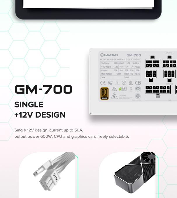 GAMEMAX GM-700 Modular white