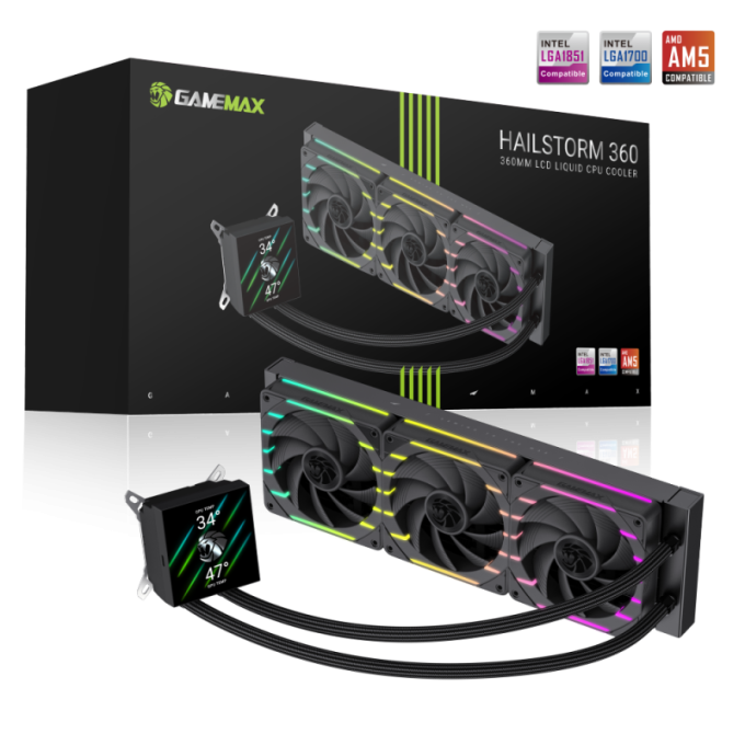 GAMEMAX HAILSTORM 360 BK