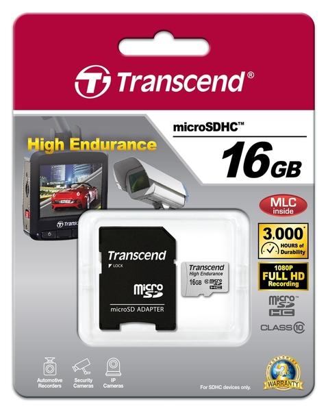 Карта памяти Transcend 16GB microSDHC Class 10 High Endurance TS16GUSDHC10V
