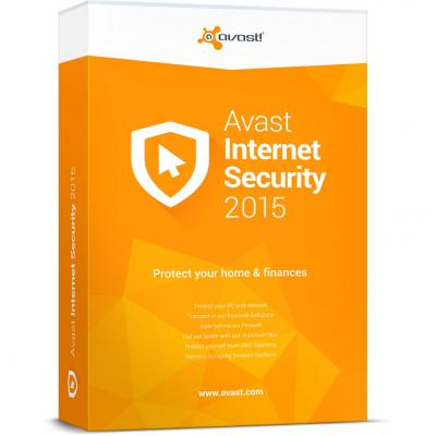 Программная продукция Avast Internet Security 2015 1 ПК 1 год Base Box 4820153970311