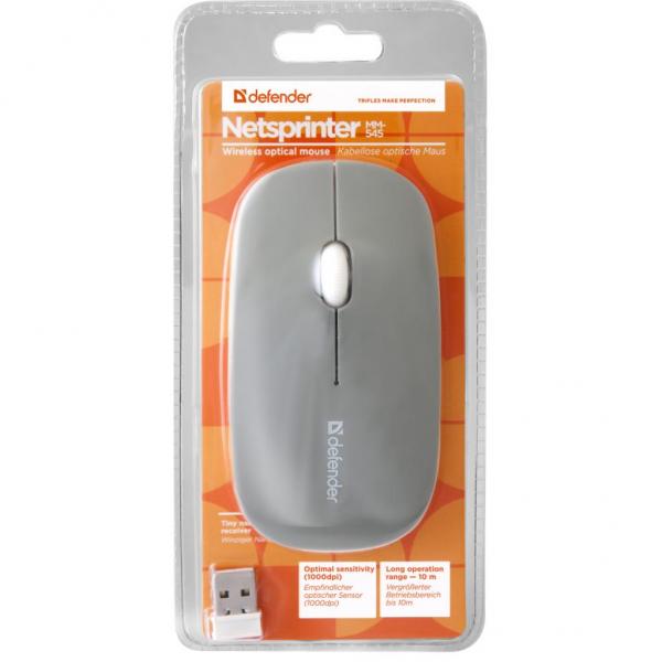 Мышка Defender NetSprinter MM-545 Grey-White 52545