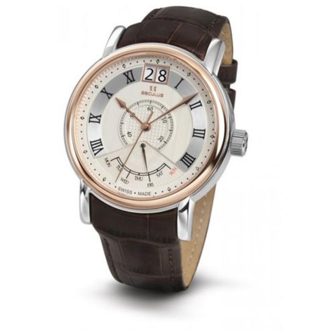 Seculus 4506.3.7003 white, ss-r, brown leather