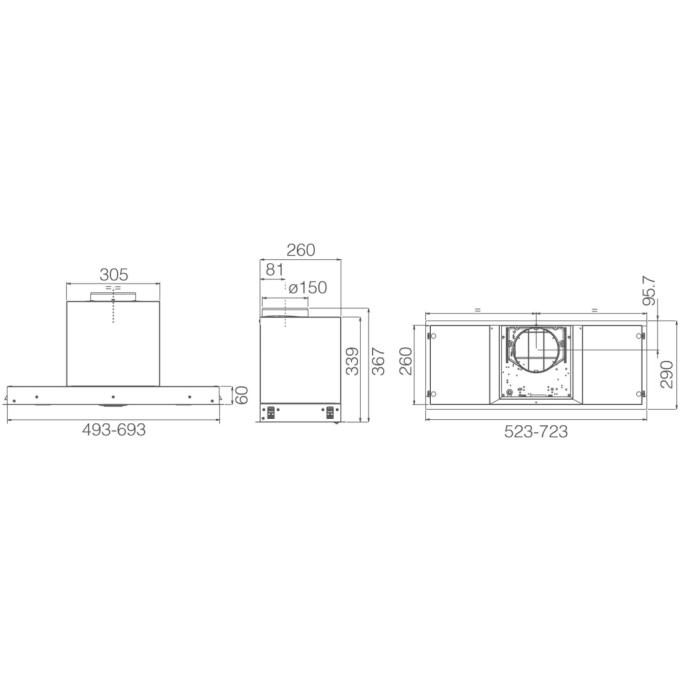 ELICA HIDDEN ADVANCE PLUS IX/A/52