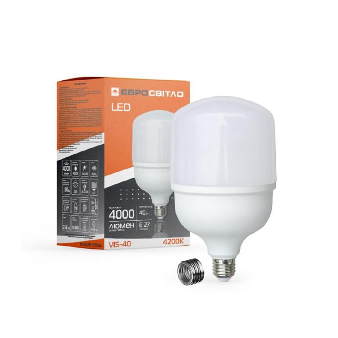 Євросвітло 40Вт 6400К (VIS-40-E40/E27)