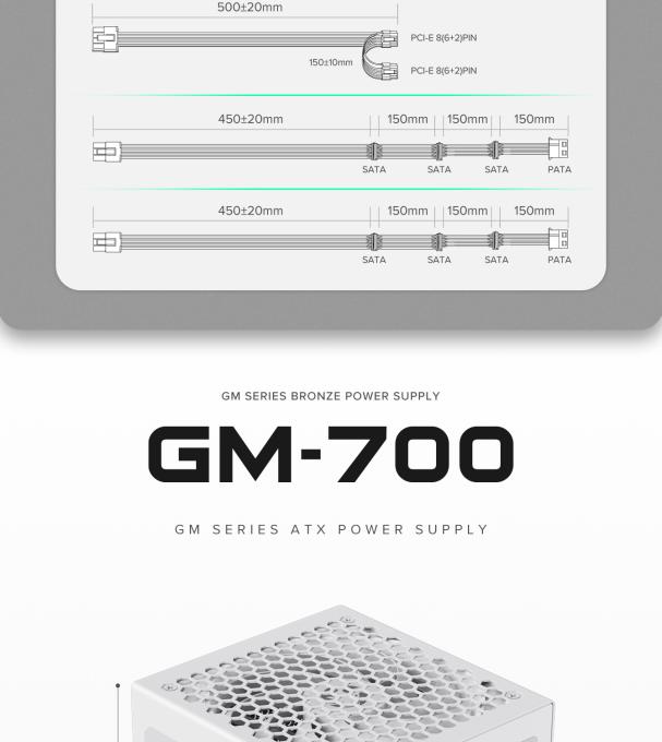 GAMEMAX GM-700 Modular white