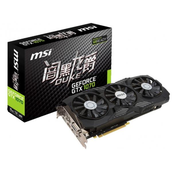 Видеокарта MSI GeForce GTX1070 8GB GDDR5 DUKE GeForce GTX 1070 8G DUKE
