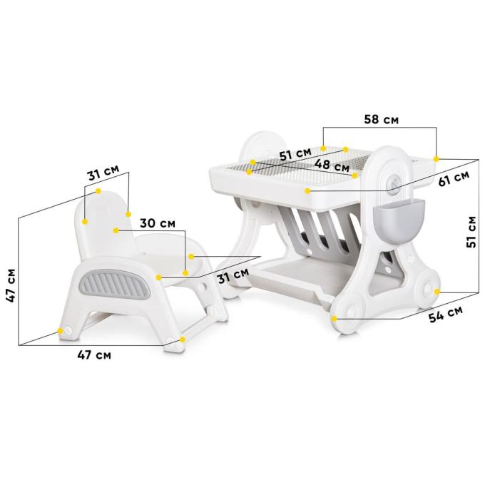 Mealux KD-F051 White/Grey