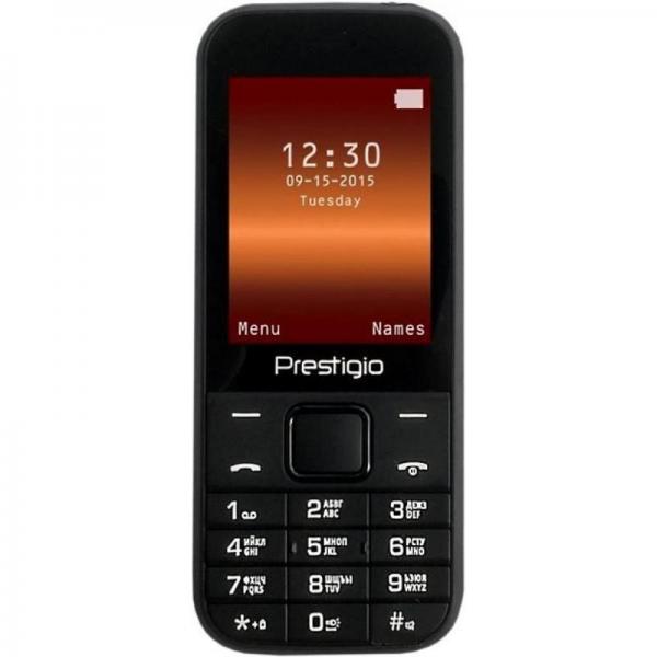 Мобильный телефон Prestigio Wize C1 1240 Dual Sim Black; 2.4" (320х240) TN / клавиатурный моноблок / ОЗУ 32 МБ / 32 МБ встроенной + microSD до 8 ГБ / без камеры / 2G (GSM) / Bluetooth / 123.5x51.5x13.6 мм, 70 г / 600 мАч / черный 1240Black