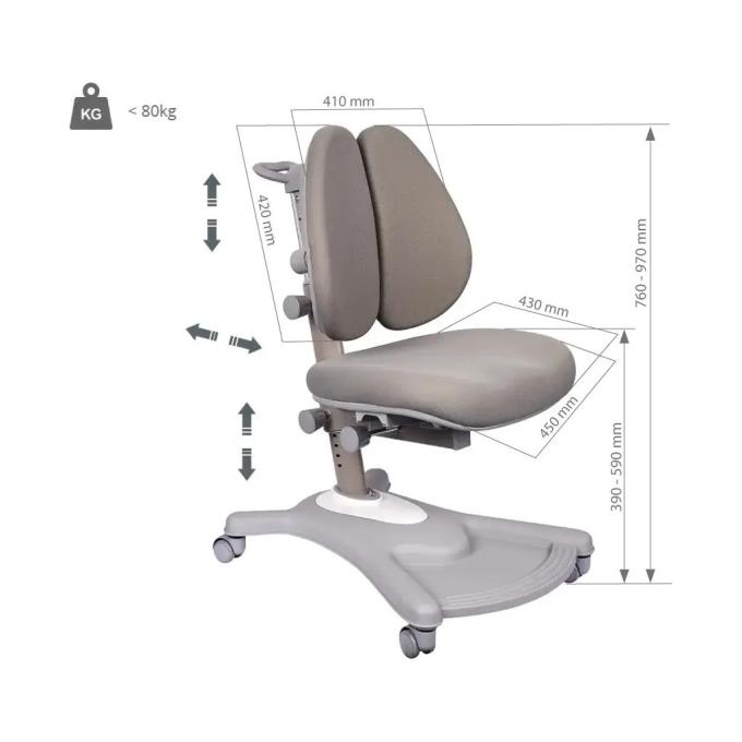 FunDesk Fortuna Grey