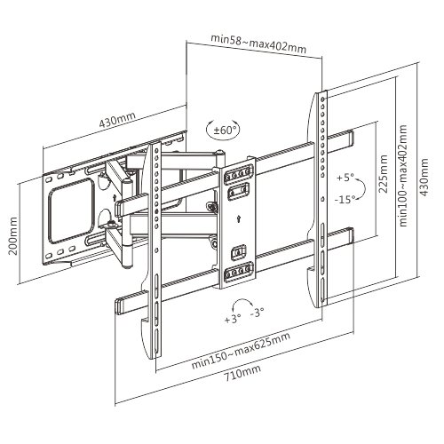 GEMBIRD WM-80ST-02