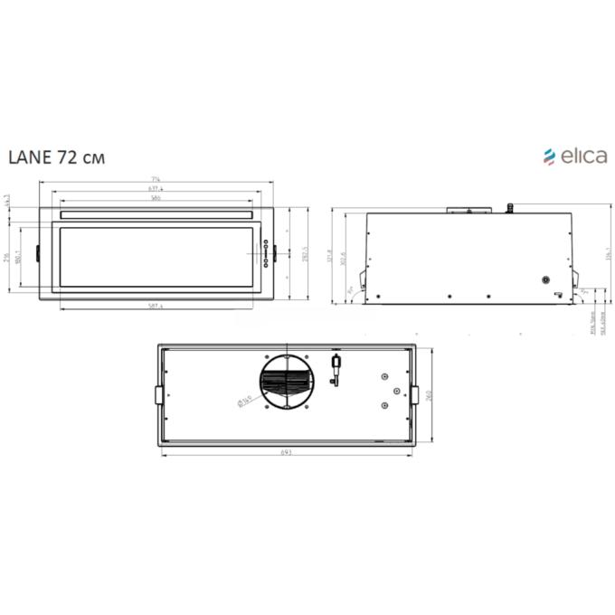 ELICA ENTER BL MAT/A/72