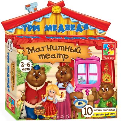 Настольная игра Vladi Toys Магнитный театр Три медведя VT3206-10