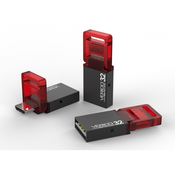 Verico USB 32Gb Hybrid Mini Pink 1UDOV-RIPK33-NN