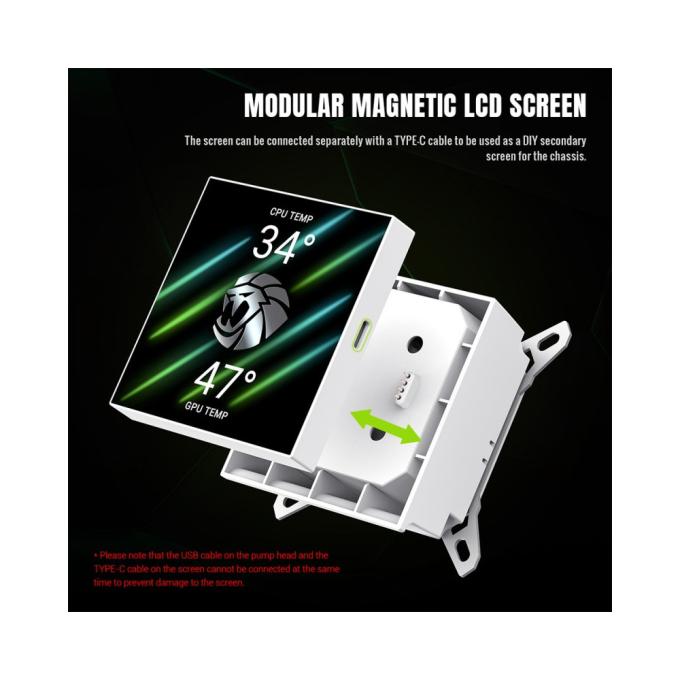 GAMEMAX GLACIER 360 LCD WH