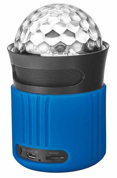 Акустическая система Trust Dixxo Go Wireless Bluetooth Speaker with party lights - blue 21347