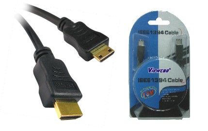 Кабель HDMI-mini HDMI (A to C) 1.8m, блистер Viewcon VD 091-1,8м.