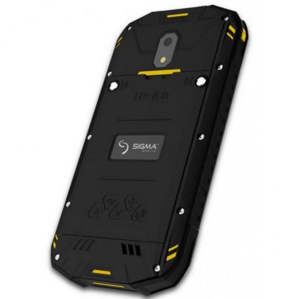 Мобильный телефон Sigma X-treme PQ17 Dual Sim Black-Yellow 4827798373910