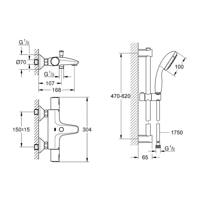 Grohe QuickFix UA303907T1