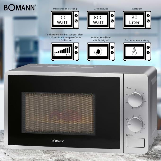 Bomann MWG6015CB silver