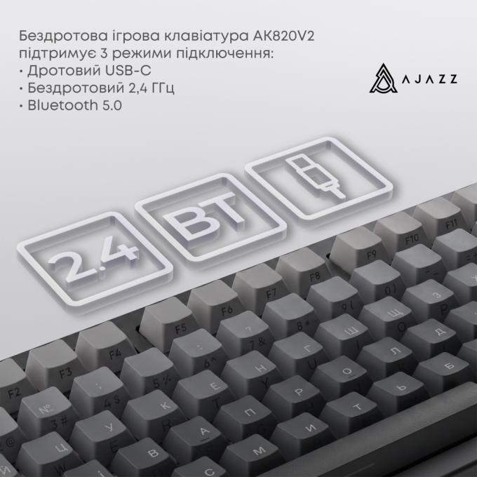 Ajazz AK820-V2-WP-S-W