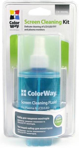 Универсальный чистящий набор ColorWay набір 2в1 серветка і спрей CW-9009BL