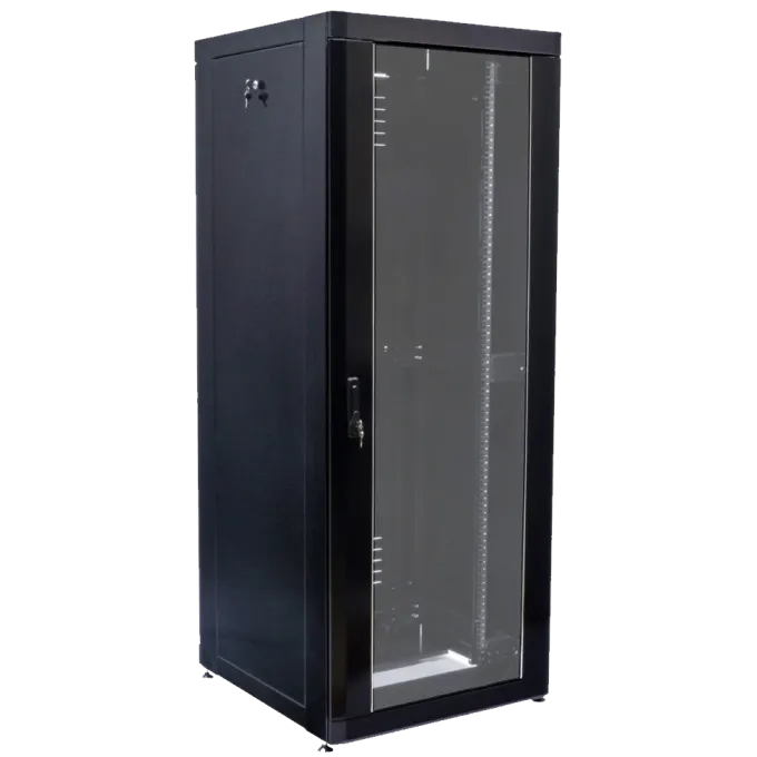 Шкаф черный 19" 18U, 610 х 675 мм