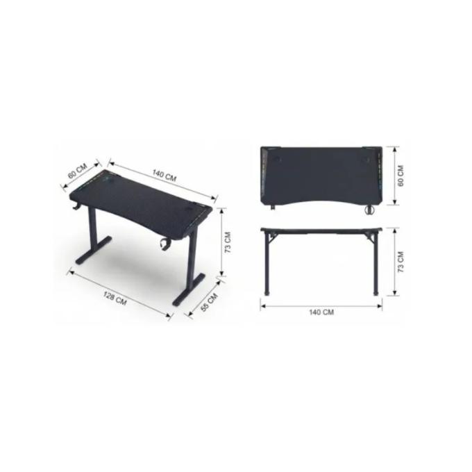 GT Racer T-1452 (140x60x73) Black