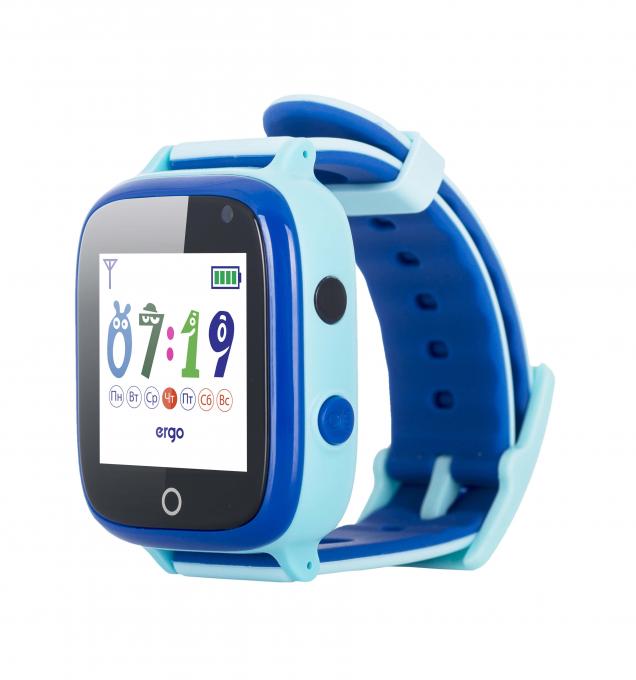 Смарт-часы Ergo GPS Tracker Color C020 - Детский трекер (Blue) GPSC020B