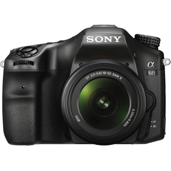 Цифровой фотоаппарат SONY Alpha A68 kit 18-55mm Black ILCA68K.CEC