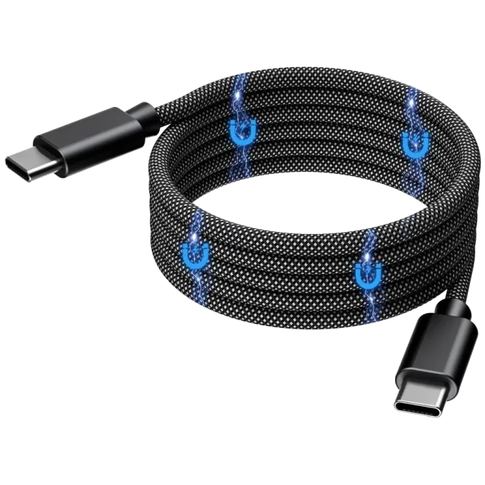 Choetech XCC-1051 Magnetic USB-C to USB-C PD3.1 240Вт 1.8м