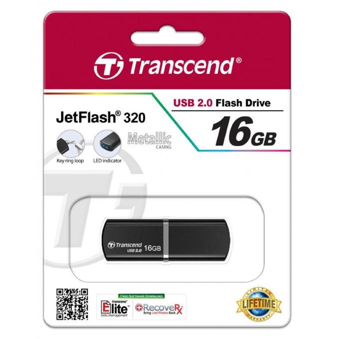 USB флеш накопитель Transcend 16GB JetFlash 320 USB 2.0 TS16GJF320K