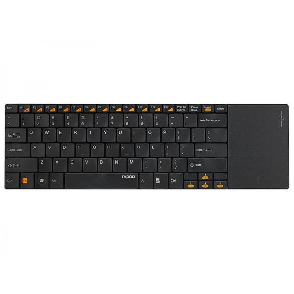Мультимедийная клавиатура с тачпадом RAPOO E9180p wireless, черная E9180p black
