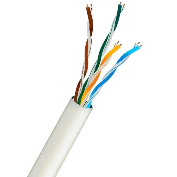 Kraft UTP CAT5E CU 0.5 mm PVC Indoor White (305м)