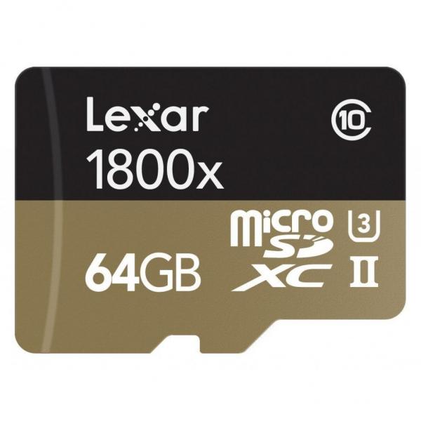 Карта памяти Lexar 64GB microSDXC class 10 UHS-II U3 LSDMI64GCRBEU1800R