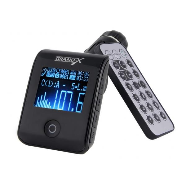 Автомобильный MP3-FM модулятор Grand-X CUFM24GRX black